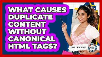 What Causes Duplicate Content Without Canonical HTML Tags? - Simple HTML Studio