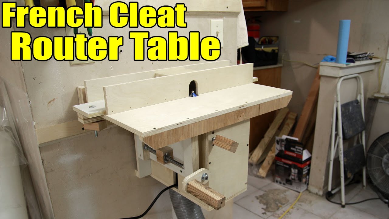 Portable French Cleat Router Table - 143 - YouTube