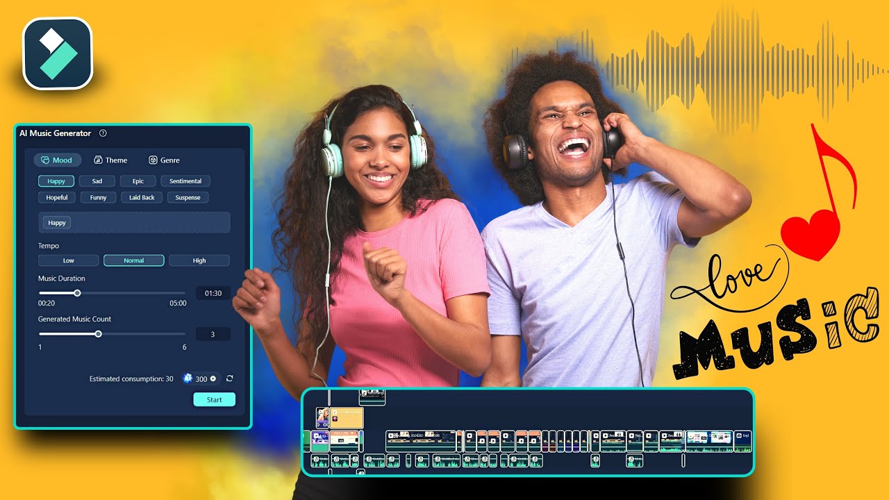 Let Music Speak Your Love | Expressing Different Feelings with Filmora ...