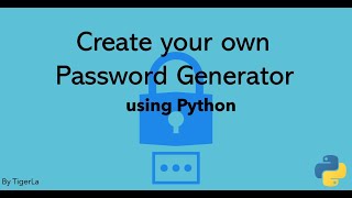 Password Generator using python