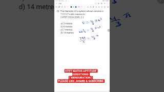 HTET Maths Aptitude PYQ 🔥 | Solve in Seconds ⚡ #Shorts