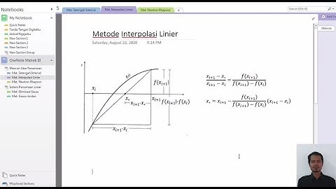 Metode Interpolasi Linier (Mencari Salah Satu Akar Persamaan Matematika Dengan Cara Numerik)