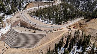 Big Fill landslide repair on Teton Pass