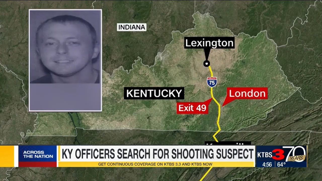 Authorities vow relentless search as manhunt for interstate shooter enters third day in Kentucky