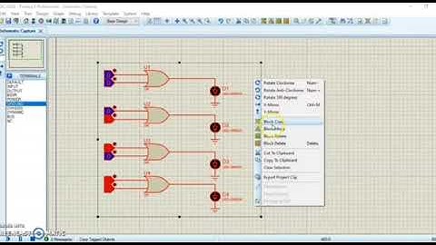 Logic Gate using proteus