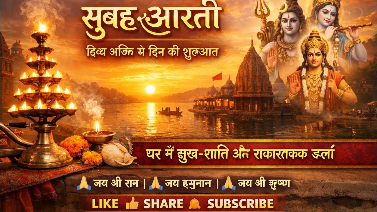 Daily Morning Aarti | घर में सुख-शांति और सकारात्मक ऊर्जा