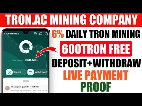 Tron.Ac Full Review || Live Tranfer Promotion amount to Basic account || Live Withdraw Proof ||