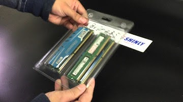 plastic clamshell packaging tested by 4 count Crucial Memory ram module DDR3 DDR4