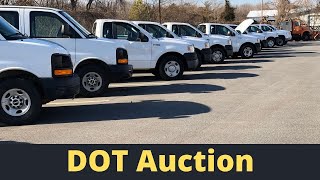 Surplus DOT Vehicle Auction Preview and Selling $$$