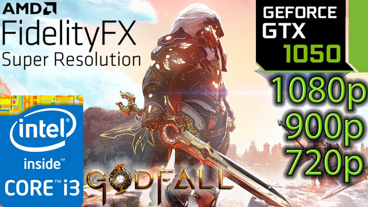 GTX 1050 2GB | Godfall FidelityFX Super Resolution | 1080p 900p 720p | i3 10100f | PC Performance