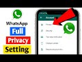 Whatsapp Privacy Setting Whatsapp Setting Whatsapp Ki Privacy Settings Kaise Kare Whatsapp