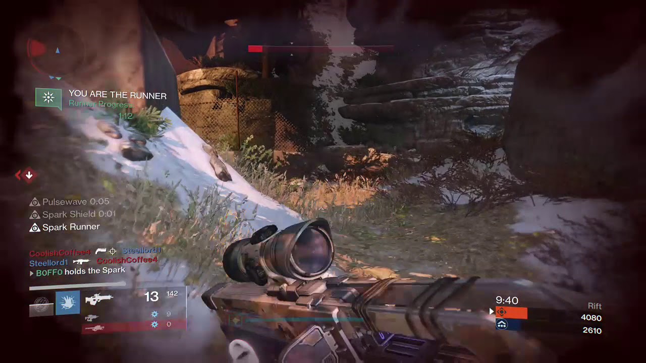 Destiny Rift on FRONTIER Map - Crucible PVP Gameplay Path Tip - Carrying the Spark & Sneak 