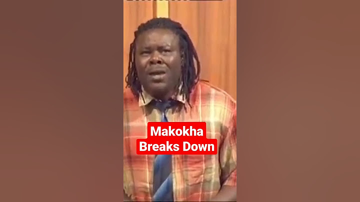The Day Makokha Of Vioja Mahakamani  Cried Bitterly.