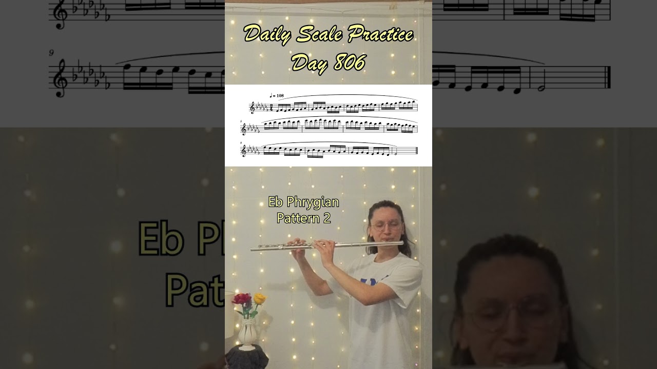 Daily Scale Practice: Day 806 #flute #flutepractice #flutescales