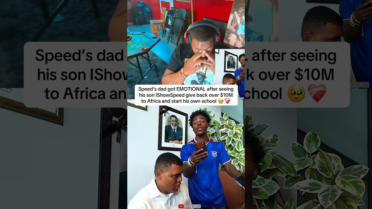 Speed's dad got EMOTIONAL after seeing his son give back over $10M  Africa 🥹 