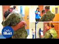 Mother surprises son after a year of deployment - Daily Mail