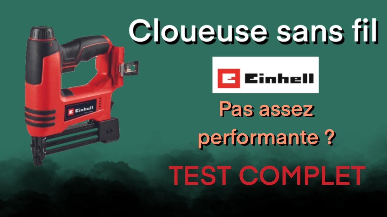 Einhell Agrafeuse-Cloueuse Sans Fil TE-CN 18/32 Li-Solo Power X-Change - 20 Coups/min