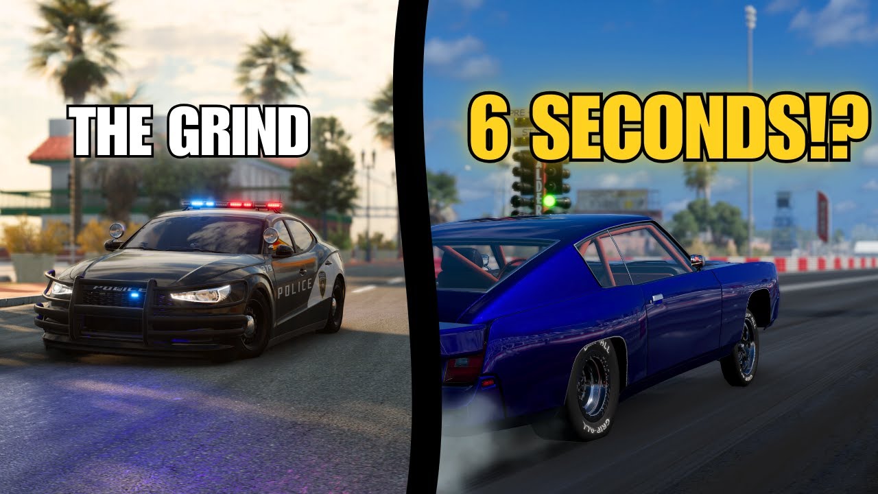 Cop to 6-Second Drag Car on DAY ONE? (RLS Career Overhaul) BeamNG