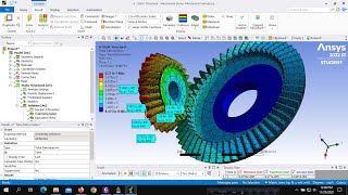 ANSYS Tutorial 2022 : Bevel gear analysis using Ansys Workbench 2022