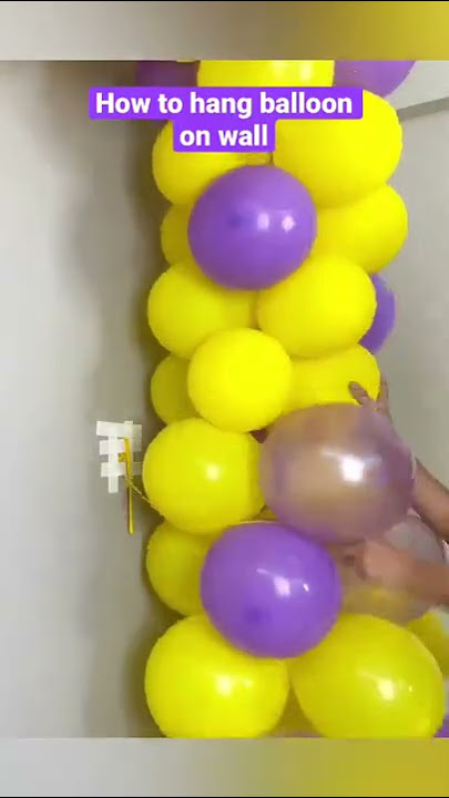 How To Stick Balloons on wall / how to stick balloons on ceiling / 3 ways  to stick balloon on wall. 