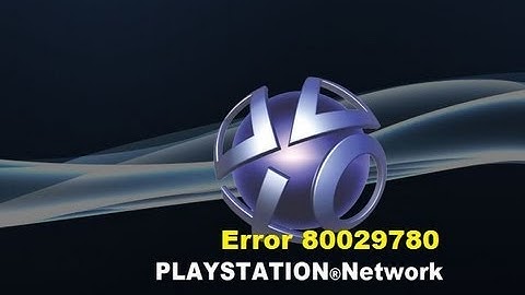 Best way to Solve PS3 Error (80029780)