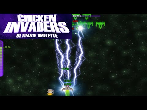 Chicken invaders 4. Ultimate Omlette. Прохождение на лёгком уровне