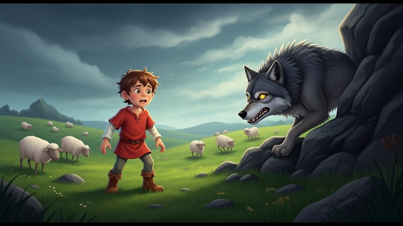 The Boy Who Cried Wolf 🐺 – Best Bedtime Moral Story for Kids 🌙 - YouTube