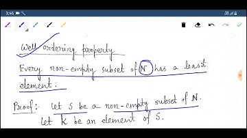 Well Ordering Property of Set of Natural numbers N