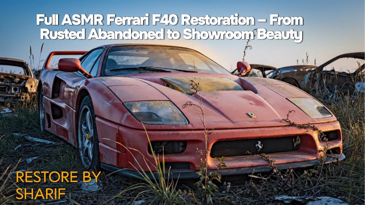 Full ASMR Ferrari F40 Restoration – From Rusted Abandoned to Showroom Beauty | Restore by Sharif