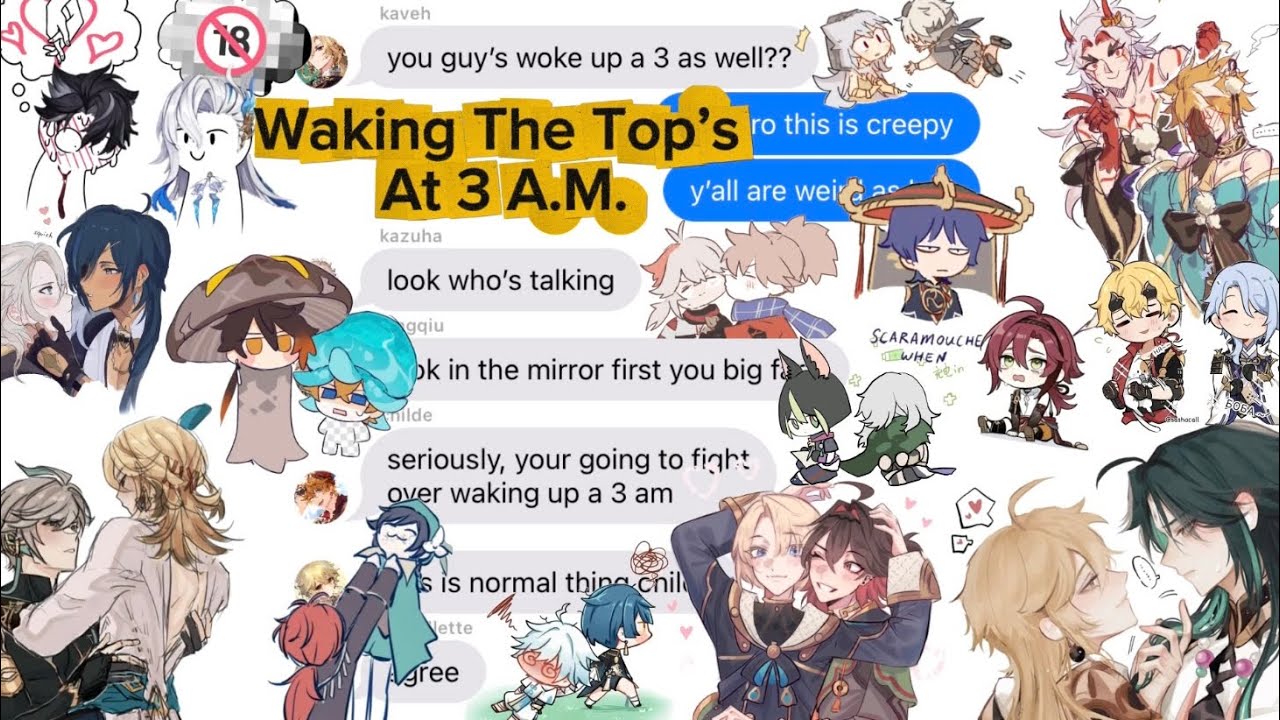 Нижние пробуждают Верхних в 3 часа ночи, чтобы задать случайные вопросы || Genshin Impact Chat
