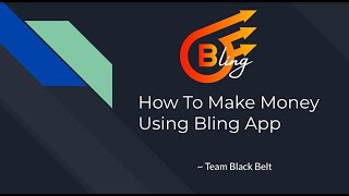 How To Make Money Using Bling App screenshot 1