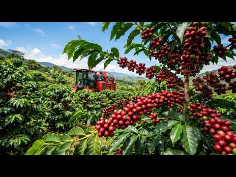 Brazil Coffee Farming – Harvesting and Processing at Massive Scale