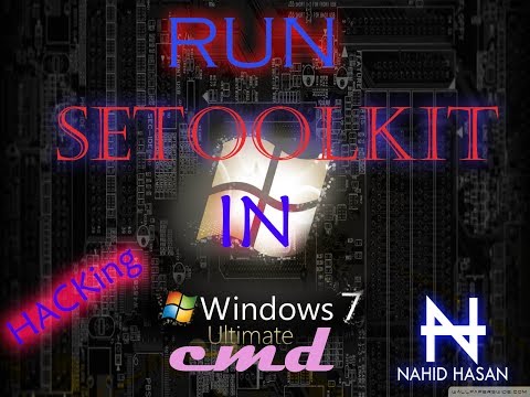 Run setoolkit in windows cmd