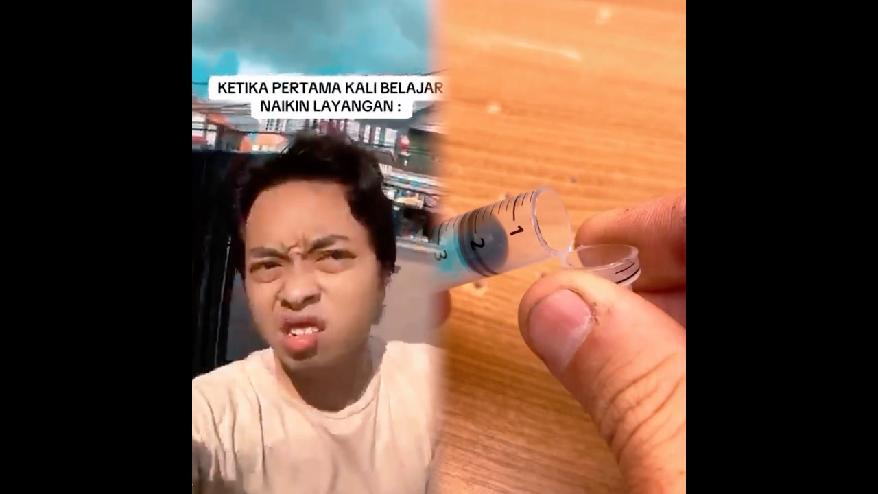 DRAMA Adinsyach, ketika pertama kali belajar naikin layangan #shorts