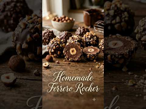✨️Ferrero Rocher✨️ Homemade🤔 #ferrerorocher #recipe #shorts #ytshorts #trending #homemade #chocolate