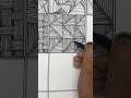 Easy zen doodle drawing tutorial #art #zentangle #shorts #trending