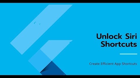 How to Display Input Parameter for App Shortcut & Siri Shortcut using App Intent in Flutter iOS App