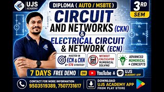 Lect-3 🔴(MSBTE & Auto) Diploma Regular Batch || FREE Demo (ECN/CKN)* || UJS Academy