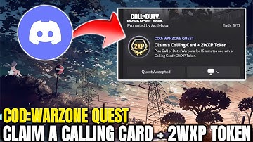 🔧 FREE DISCORD Claim a Calling Card + 2WXP Token – COD: WARZONE QUEST | Promoted by Activision