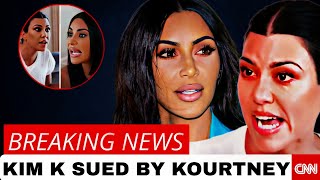 Kim K BREAKS DOWN After Being SUED By Kourtney Kardashian Over UNPAID MONEY