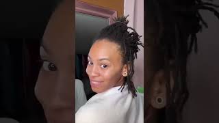 my first time retwisting my own locs ?