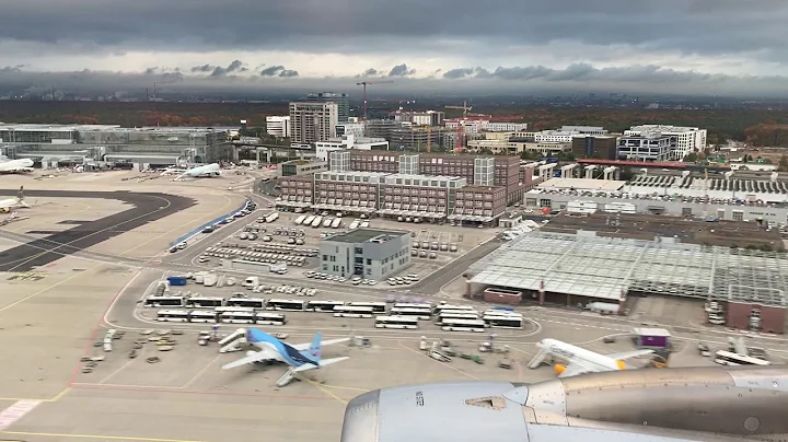 Lufthansa Airbus A319-100 landing (LH1423 Bucharest OTP - Frankfurt FRA)