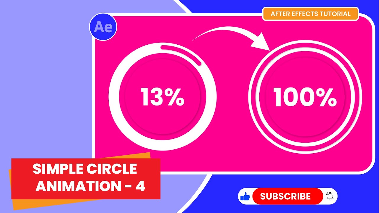 After Effects Tutorial - Simple Circle Animation - 3 - YouTube