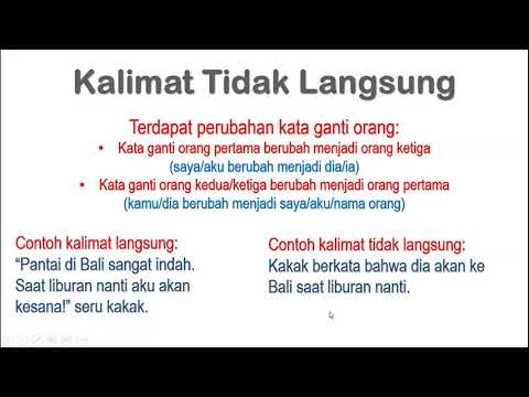 Kalimat Langsung Kalimat Tidak Langsung Youtube<script async src=