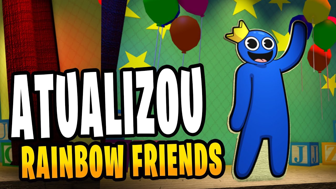 CONSEGUI ME ESCONDER DO AZUL BABÃO NO ROBLOX!! (Rainbow Friends