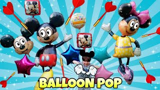 Amazon Made Us PoP our Mickey & Minnie Mouse Airwalker Balloon Set - Balloon Dart Challenge