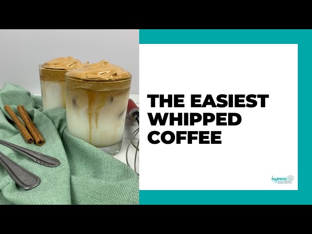 Easiest way to make Dalgona whipped coffee | By no...