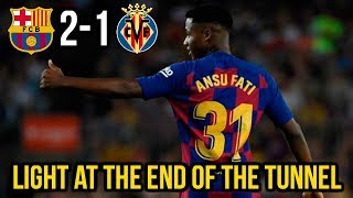 Ansu fati shows the light for a lackluster barcelona | vs villarreal
2-1 match review