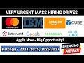 IBM Mass Hiring 2026 |Sutherland Direct test |Google Summer Internship 2026 |Cisco Apprenticeship
