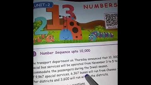 4th Std - Term 1 - Maths - Unit 2 - Numbers - Exercise 2.1.